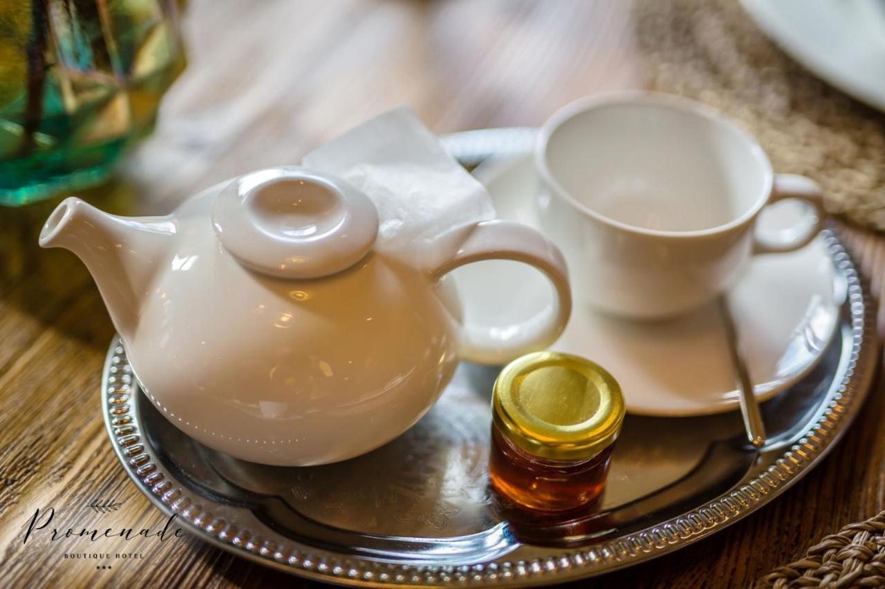 Hotel Residence Promenade 布尔加斯 外观 照片 A tea set